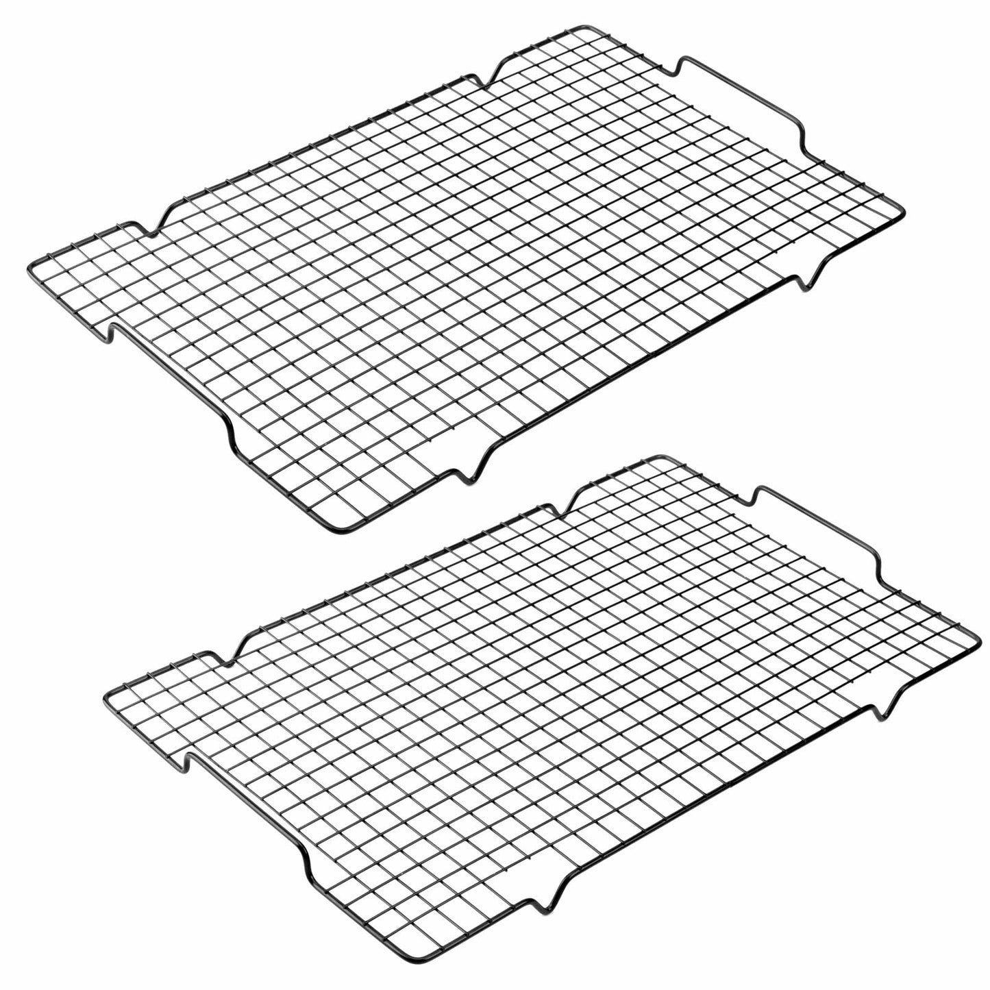 HULISEN Cooling Rack 2 Pack / 4 Pack - 16" x 10" Nonstick Baking Rack with Handles