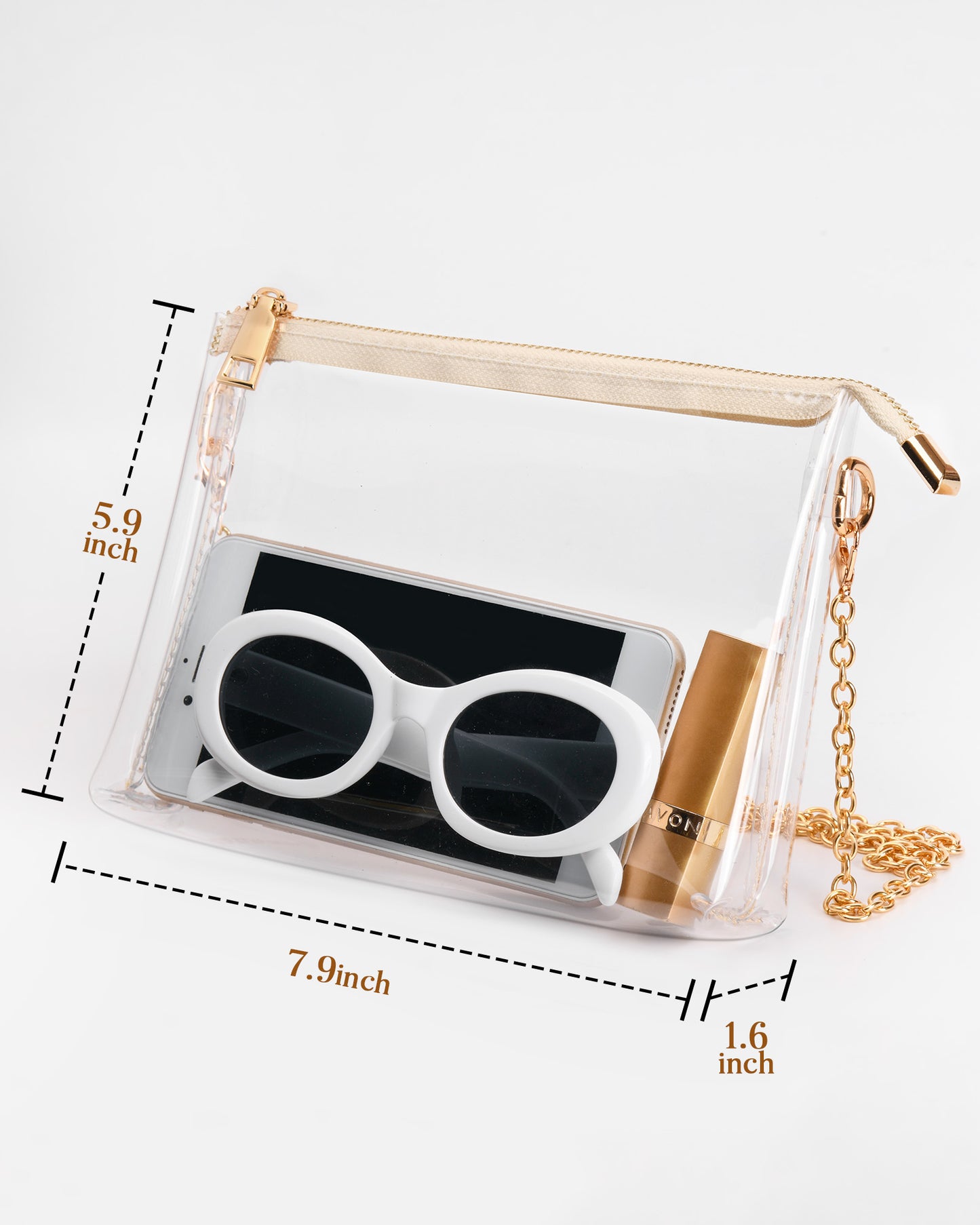 HULISEN Small Clear Purse Stadium Approved