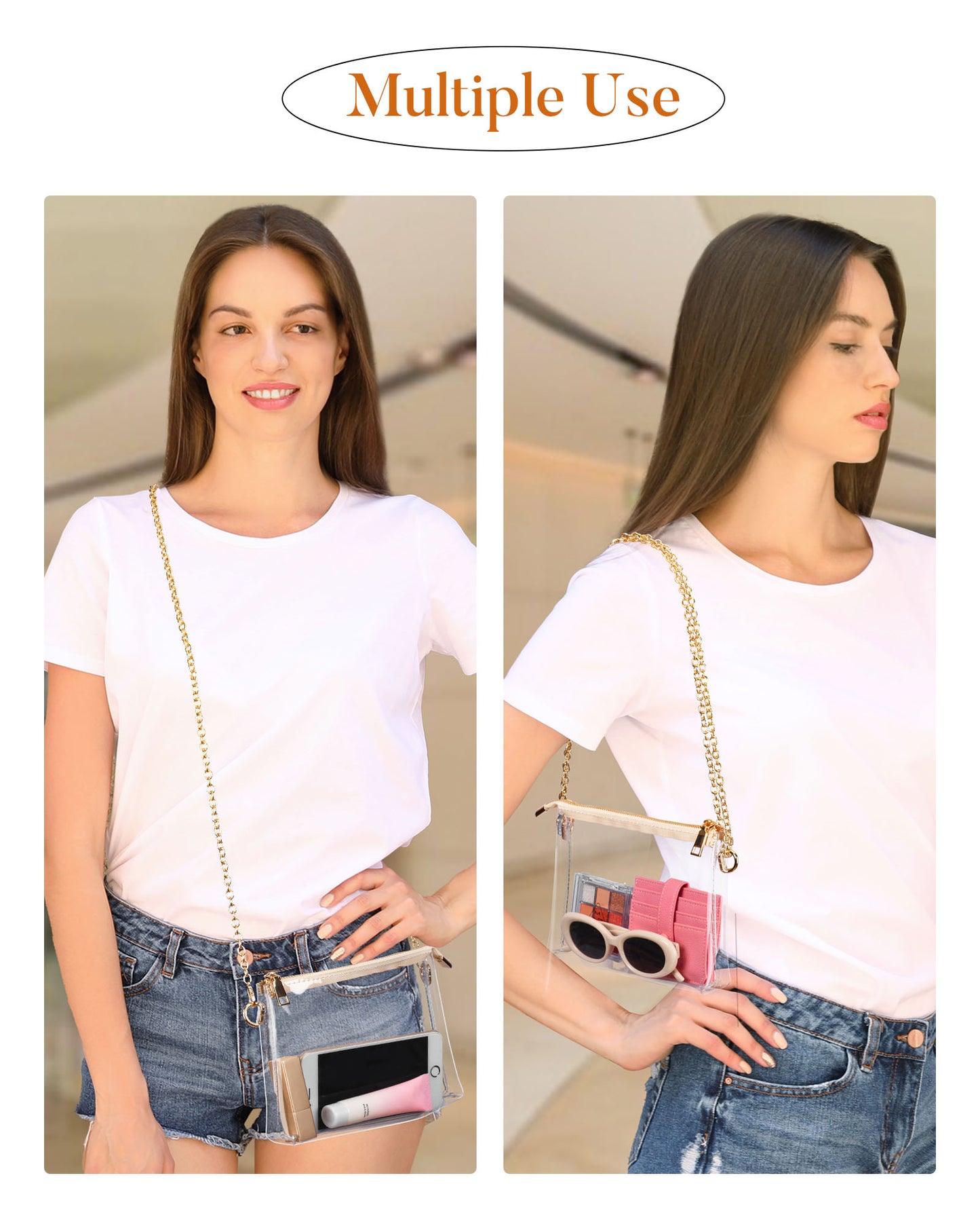 HULISEN Small Clear Purse Stadium Approved