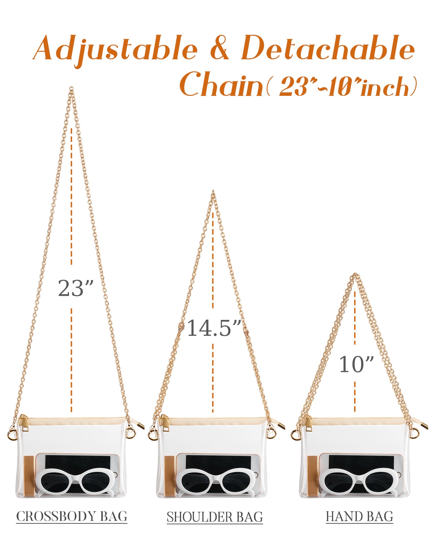 HULISEN Small Clear Purse Stadium Approved