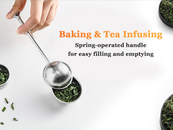 HULISEN Flour Duster for Baking - 304 Stainless Steel Powdered Sugar Shaker