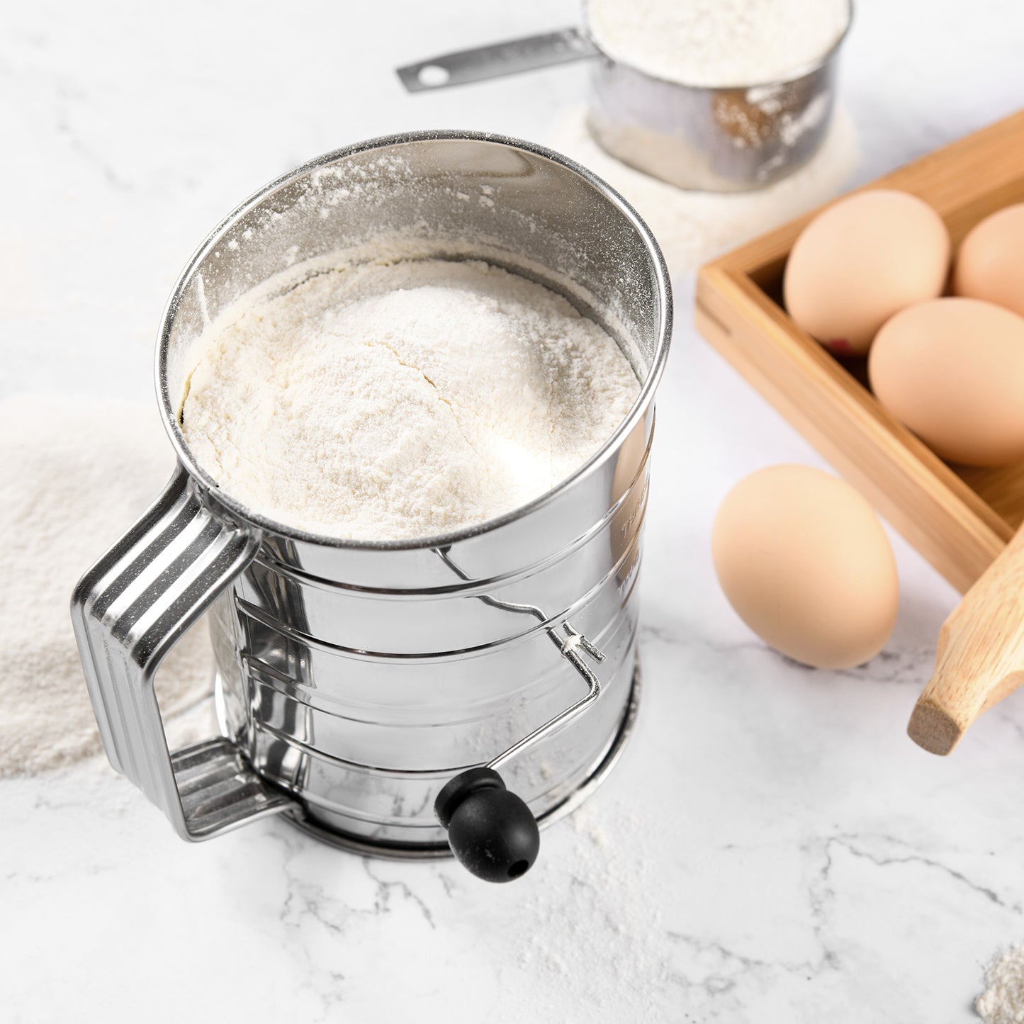 HULISEN 3-Cup Flour Sifter for Baking
