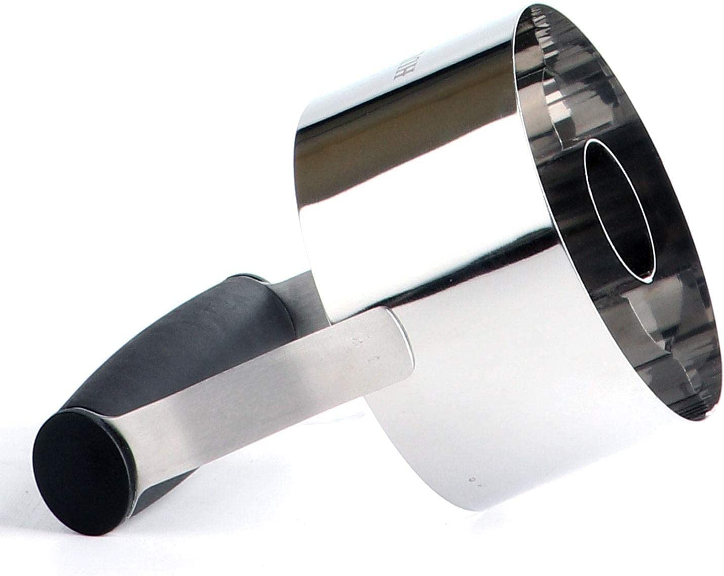 HULISEN 3.5" Donut Cutter with Removable Center - Stainless Steel Doughnut Cutter with Soft Grip Handle