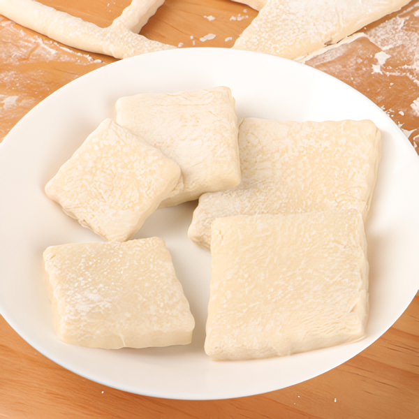 HULISEN Ripple Square Cookie Cutter Set - 4 Pieces, Stainless Steel Biscuit Cutters with Handle